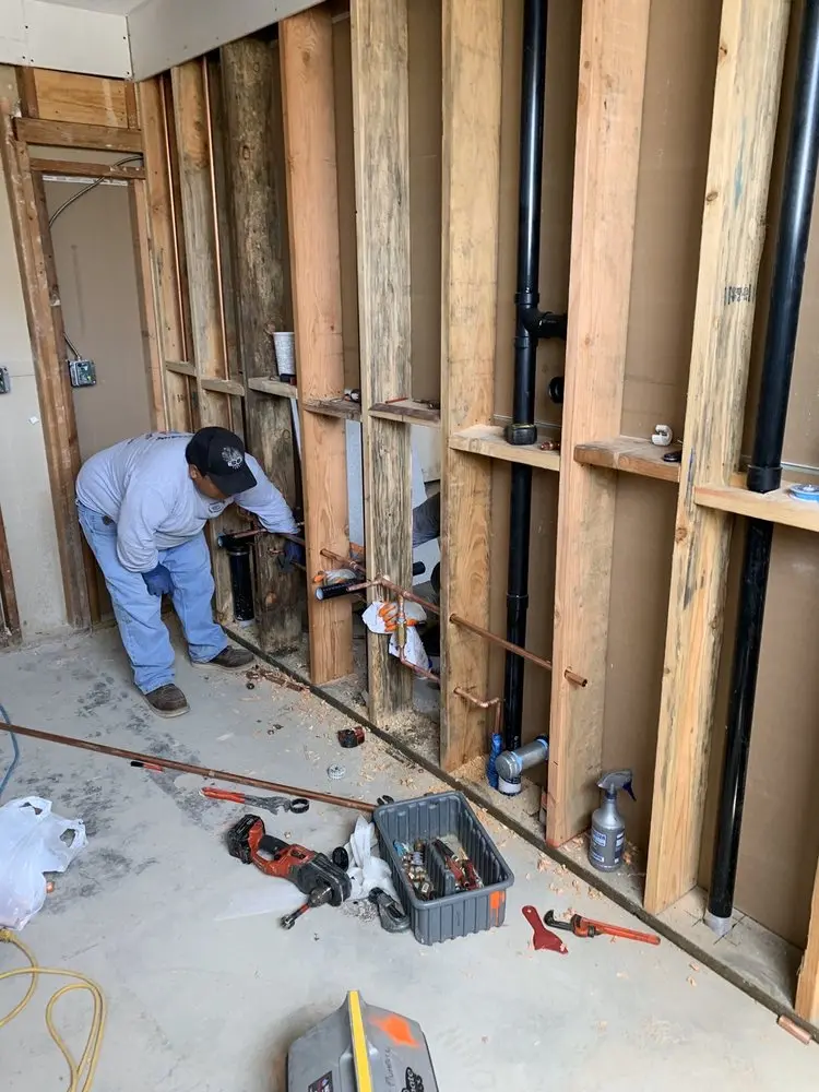 Commercial rough-in plumbing for Gas Line Repair in Mt. Washington